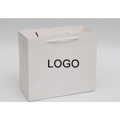 10Pcs Custom Logo Pink Kraft Paper Gift Clothing Bag Bag Candy Box Handle Wedding Party Gift Handbag Shopping Bag Pink Bags