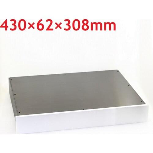 Size W430 H62 L308 Full Aluminum Power Amplifier Chassis Preamp Case DIY bz4306
