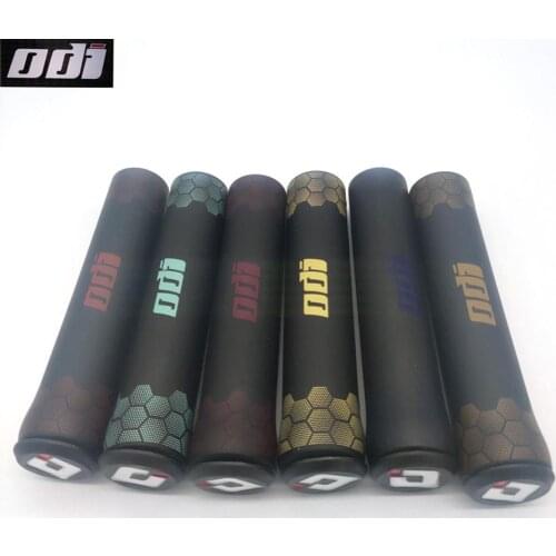 ODI Silicone 3D Color Printing Grip MTB Road Folding Balance Bike Riding Grip Cover Off-road Shockproof Mountain Bike Grip Cover