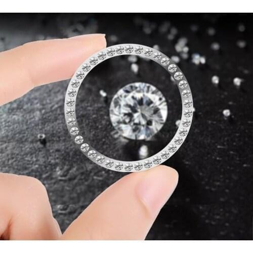 Car Interior One-Key Engine Start Stop Ignition Push Button Decorative Diamante Ring for Peugeot 206 207 208 301 307 308 407 200