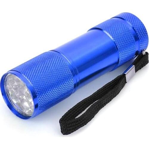 Mini LED Flashlight Torch 1-mode White Light LED Lamp Torchlight 9-LED AAA Portable Flashlight Lantern Keychain Light