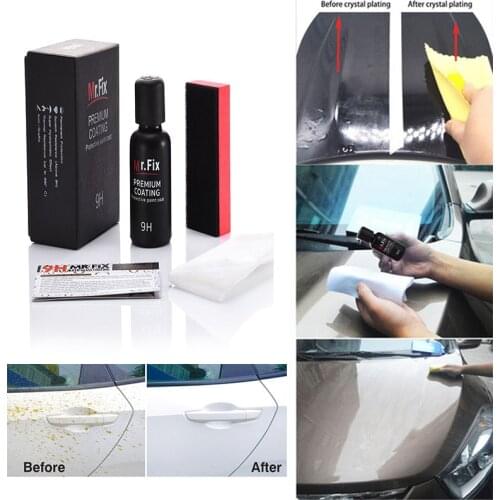Car Wash&Maintenance Paint Care 9H Car Liquid Glass Ceramic Car Coating Anti-scratch Super Hydrophobic Kit Set TSML 30ml 50 Ml