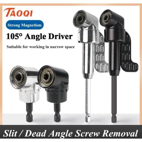 105 Degree Angle Screwdriver Set Socket Holder Adapter Adjustable Bits Drill 1/4inch Hex Bit Socket Bit Angle Screw Driver Tool