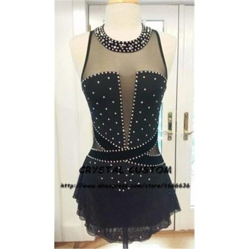 Crystal Custom Figure Skating Dress Girls New Brand Ice Skating Clothes For Competition DR4679