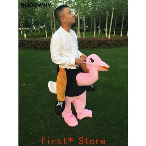 Advertising Ostrich Animals Mascot Costume Cosplay Suits Adults Party Game Fancy Dress Outfit Carnival Halloween Easter Clothing