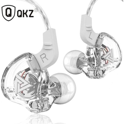 QKZ AK6 Sports Earphones In-ear Wire Control with Wheat Heavy Bass Magic Sound Earphone for Samsung Huawei Apple Smartphone MP3