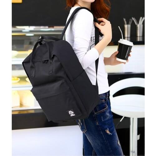 Women Laptop Backpacks School Bags For Teenage Girls Satchel Lady Waterproof Oxford Rucksack Student Travel Bag Pink Black 2020