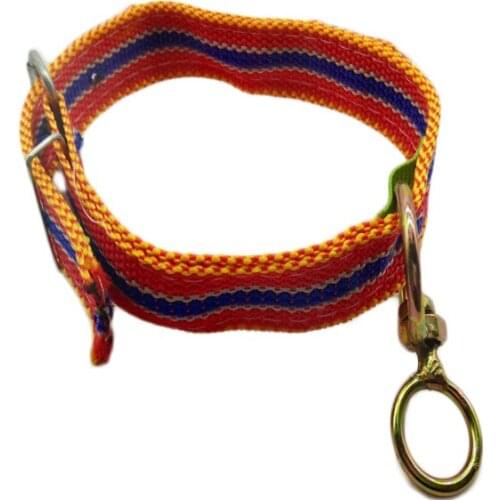 15PCS / LOT Outdoor Adjustable Pet Collar Nylon Dog Leash Collar Pet Simple Stripe Collar Pet Supplies