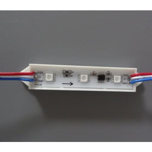 20 pcs/lot 3LEDs 5050 SMD RGB LED Module Waterproof IP68, 2811/2801 IC DC12V Advertising Light,Led Backlight For Channel Letter