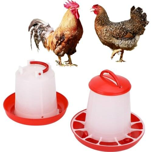 Areyourshop 1.5kg Chickens Feeder & 1.5Ltr Drinker Chicken Poultry Automatic Hen Food And Water Accesories