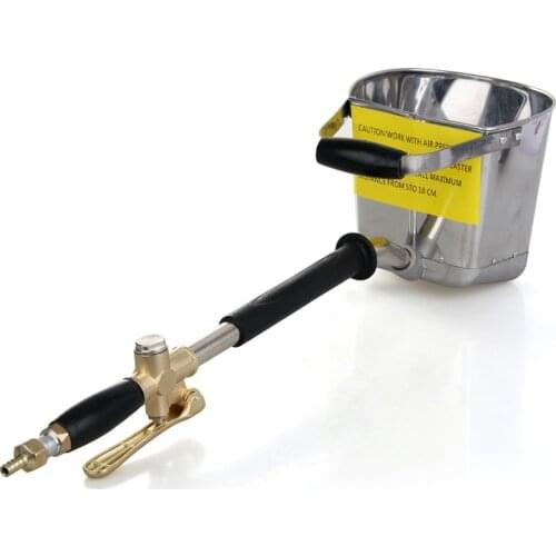 4-5L Automatic Wall Sprayer Gun For Cement/Plaster/Mortar/Stucco , Waterproof/Fireproof Air Spray Gun , Shovel Hopper Ladle Pump