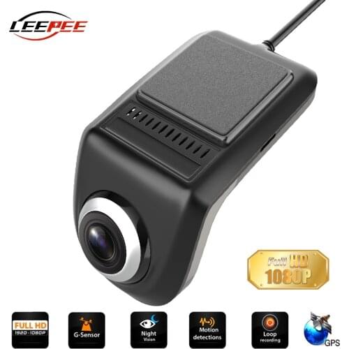 New Mini HD 1080P Car DVR Camera Dash Cam DashCam Digital Video Recorder U3 ADAS Assist GPS USB for Android Multimedia Player