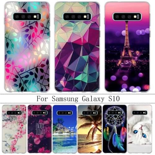 For Coque Samsung Galaxy S10 Case Cover Soft Silicone TPU Cute Phone Case for Samsung S10 Cover Fundas for Samsung S10 Case Capa