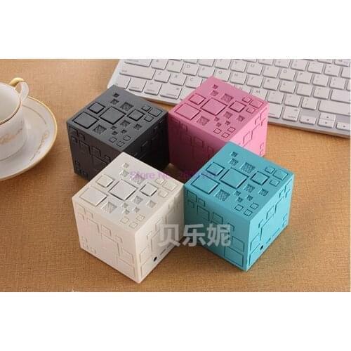 By dhl 50pcs Wholesale Magic Portable Mini Bluetooth Speaker LED 3W Stereo Sound Box Mp3 Player Subwoofer Speakers Fm Radio