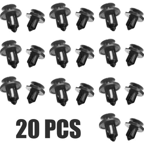 20Pcs/set 8mm 10mm Plastic Retainer Bumper Rivet Trim Clips Fender Cover Trim Clip For Honda Civic Accord