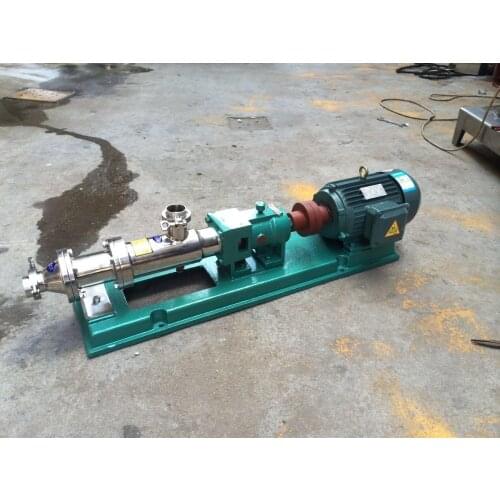 G25-1 110v 60hz 2.2kwStainless steel pump thick mud pump sludge pump liquid feed screw conveyor