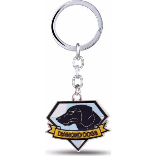 Hot HSIC Online Game Metal Gear Solid V Keychain The Phantom Pain Key Ring Holder Alloy Keychains Men Jewelry Souvenir Wholesale