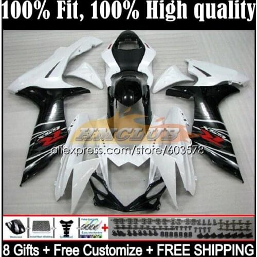 GSXR600 For SUZUKI GSXR 600 750 K11 11 12 13 14 15 16 17 7CL.40 GSXR750 2011 2012 2013 2014 2015 2016 2017 Fairings gool white