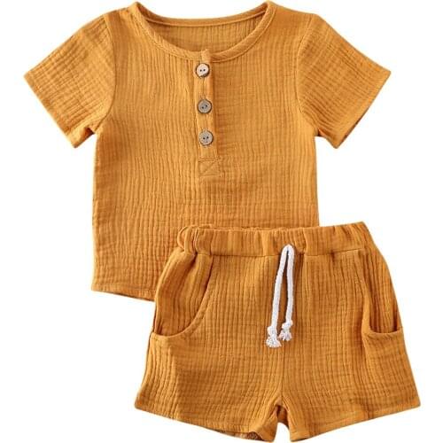 2pcs Toddler Kids Baby Boys Spring Summer Outfits Set Short Sleeve T-shirt Tops+Shorts Clothes Set 1-5Years