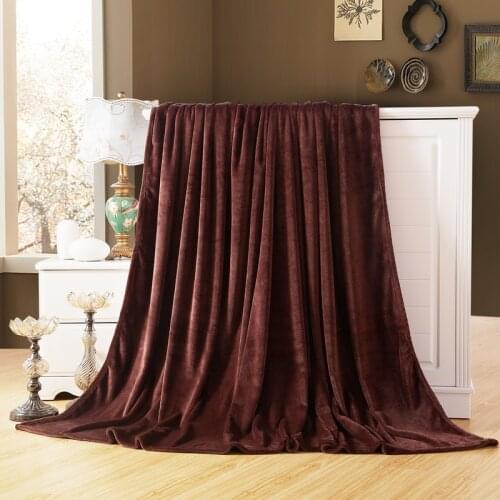 Coral Fleece Blanket Flannel Fleece Blanket Solid Color Spring and Summer Towels Sierran Blanket For Bedding Sheet