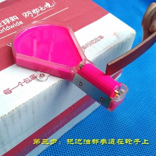 Leather craft edge oil treatment tool wallet edge painting box