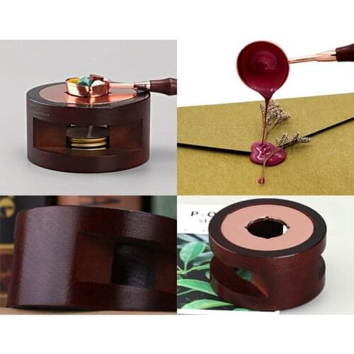 Creative Stamp Wax Seal Beads Sticks Warmer Wax Sticks Melting Glue Furnace Tool Stove Pot For Wax Seal Stamp Candle