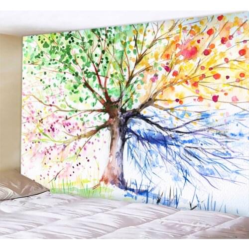 Fashionable Nordic simple tapestry tree of life tapestry landscape wallpaper wall art shawl home decoration pad Pendant