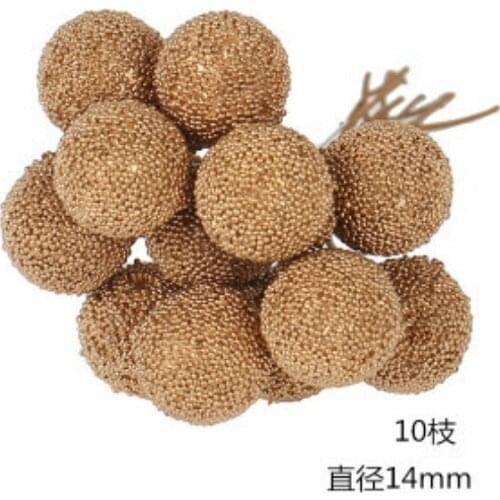 5/6/8/10/12/pcs Artistic Sales Mixed Red Flower Cherry Stamen Berries Bundle DIY Christmas Wedding Cake Gift Box Wreaths Decor