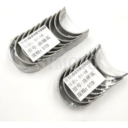 Motorcycle Piston bearing STD Connecting rod tile & crankshaft tile / Shell For Suzuki GSXR1000 2001-2016 GSXR 1000