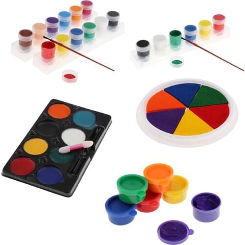 DIY Finger Graffiti Painting Toy Colorful Palm Graffiti Ink Pad Stamps Children Finger Graffiti Painting Colorful Drawing Toy