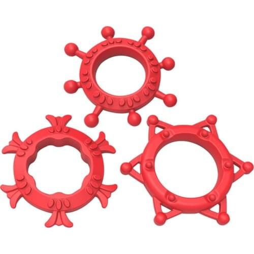 3PCS Silicone Elastic Penis Ring Lock Sperm Masturbator For Men Cock Rings Delay Premature Ejaculation Adult Products For Male