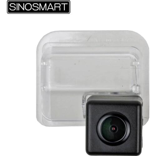 SINOSMART In Stock Car Parking Reverse Backup Camera for Mazda 6 2008/CX5/CX-7 2011 in License Plate Lamp Hole Use Origianl Lamp