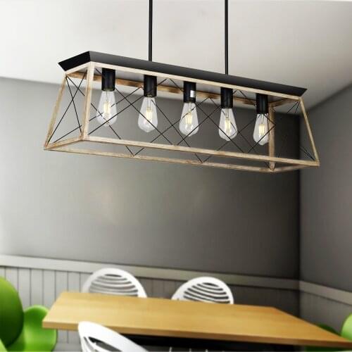 Modern Metal Rectangular Chandeliers Hanging Lighting for Living room Dining room Hotel Restaurant Suspension Lustre
