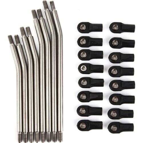 D1RC Titanium Alloy pull Rod 313 Wheelbase Steering Rod For SCX10 Upgrade parts