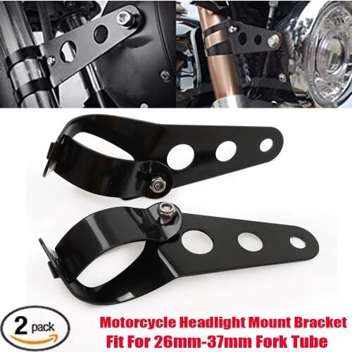 Universal 26mm-37mm Headlight Mount Bracket Fork Tube For Harley Bobber Racer Yamaha Kawasaki Honda BMW Ducati SUZUKI Dirt Bike