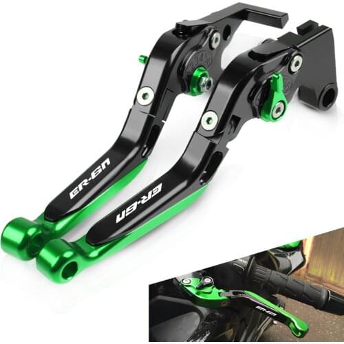Motorcycle Extendable Adjustable Foldable Handle Levers Brake Clutch For Kawasaki ER-6n ER6N ER 6N 2009-2017 2012 2013 2014 2015