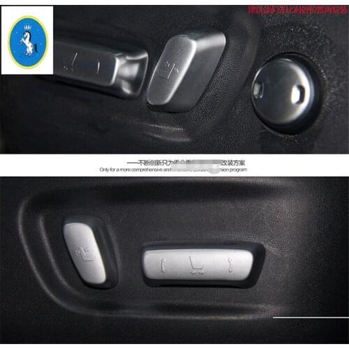 Yimaautotrims Auto Accessory Seat Adjustment Button Decoration Frame Cover Trim Fit For LEXUS NX NX200T NX300H 2018 2019