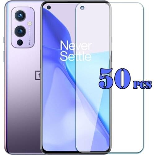 50pcs 2.5D Tempered Glass Premium Shield 9H Screen Protector Film Guard For OnePlus 9 Lite 9E 9R 8T Nord CE 5G Nord 2 N10 N100