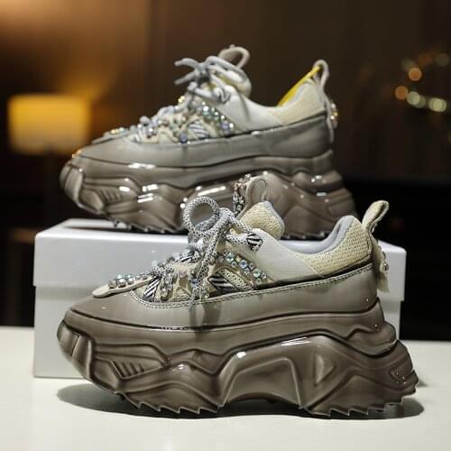 European Station Womens Shoes 2021 Summer Thin Breathable All-Match Casual Popular Thick Bottom Muffin Daddy Shoes Womens