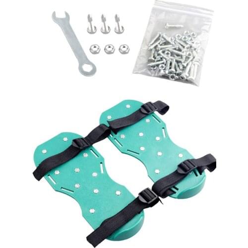 1Pair Grass Spiked Gardening Walking Revitalizing Lawn Aerator Sandals Shoes Nail Shoes Tool Nail Cultivator Yard Garden Tool