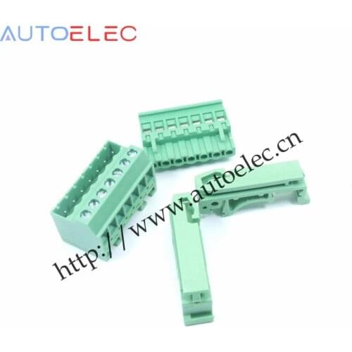 10sets Pitch 5.08mm 7pin Screw Plug-in Terminal Blocks connector NS35mm Din Rail Mounting instead of NO: UMSTBVK 2.5/ 7-G-5.08