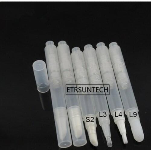 100pcs Press lip gloss pen 3.0ml click cosmetic oil dispenser with leak resist brush applicator F2260