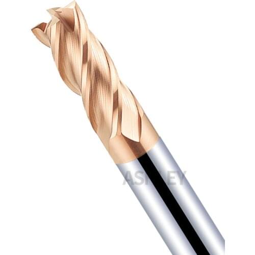 55-degree bronzed four-edge tungsten steel end mills with flat ends D12-D16 carbide plain bottom end mills
