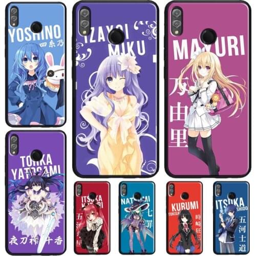 Anime Girl Date A Live Case For Huawei Honor 10 Lite 9 20 Pro 10i 9X 8X 7X V20 7A 8A 8C Nova 5T Y9 Y7 Y6 2019