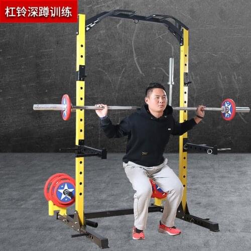 Home Squat Rack Multifunctional Bench Press Weight Bench Barbell Rack Fitness Equipment Parallel Bars