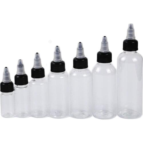 10 20 30 50 60 80 100ml New Needle Tip Bottle Refillable Plastic Liquid Dispenser Empty Clear Squeeze Dropper Bottle 50pcs/lot
