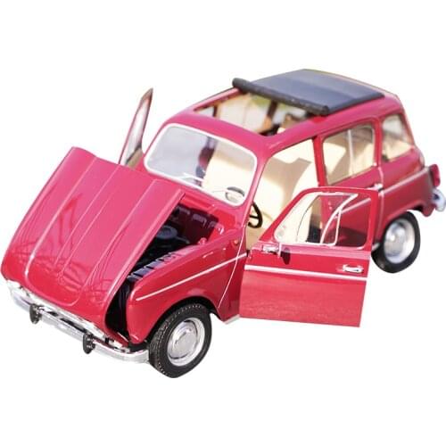 Hot Sale Factory 1:18 Norev Renault 4l Classic Convertible Version Classic Vintage Car Model for Christmas/birthday Gift