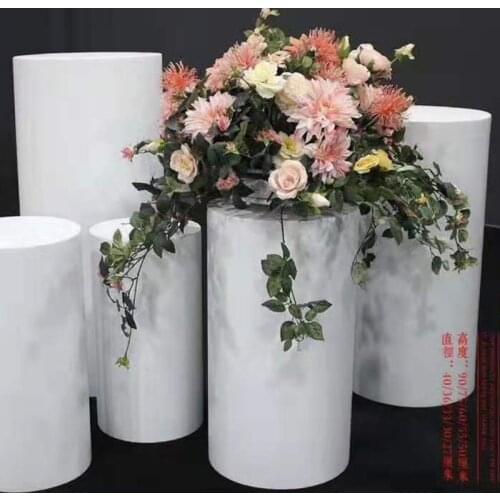 Round Cylinder Pedestal Stand Art Decor Plinths Pillars DIY Wedding Decoration christmas decorations event decor