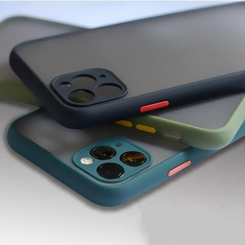 Precise Holes Matte Hard Case for Apple iPhone Xs 6s 7 8 Plus 11 Pro Max XR SE 2 2020 Luxurious Simple Lens protection Cover