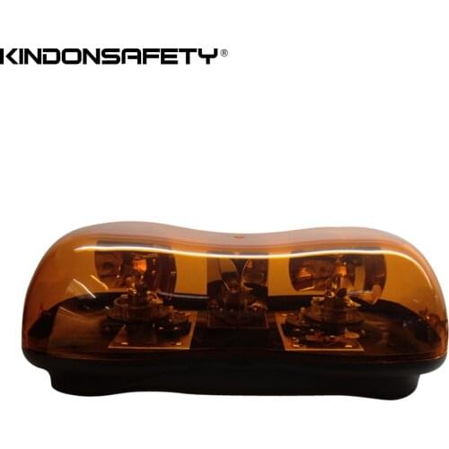 Free shipping by Fedex! 46W Halogen rotating mini lightbar, amber warning minibar with 2pcs H3 rotators, DC12V or multivolt